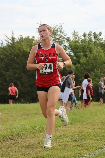 Essex’s Ella Sandahl was 15th at the Glenwood Invitational. (Joel Stevens/ The Red Oak Express)