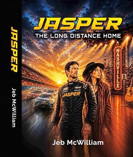 Jeb McWilliam, son of Red Oak resident Bonnie Norris, will be at Junction Days June 27 and will give out some free copies of his new novel, “Jasper” to visitors who can name a favorite NASCAR driver.